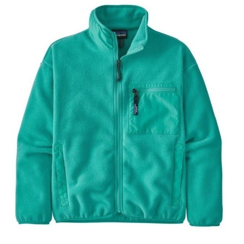 Patagonia Full Zip Synchilla Fleece Jacket Turquoise Green Women's Size Medium